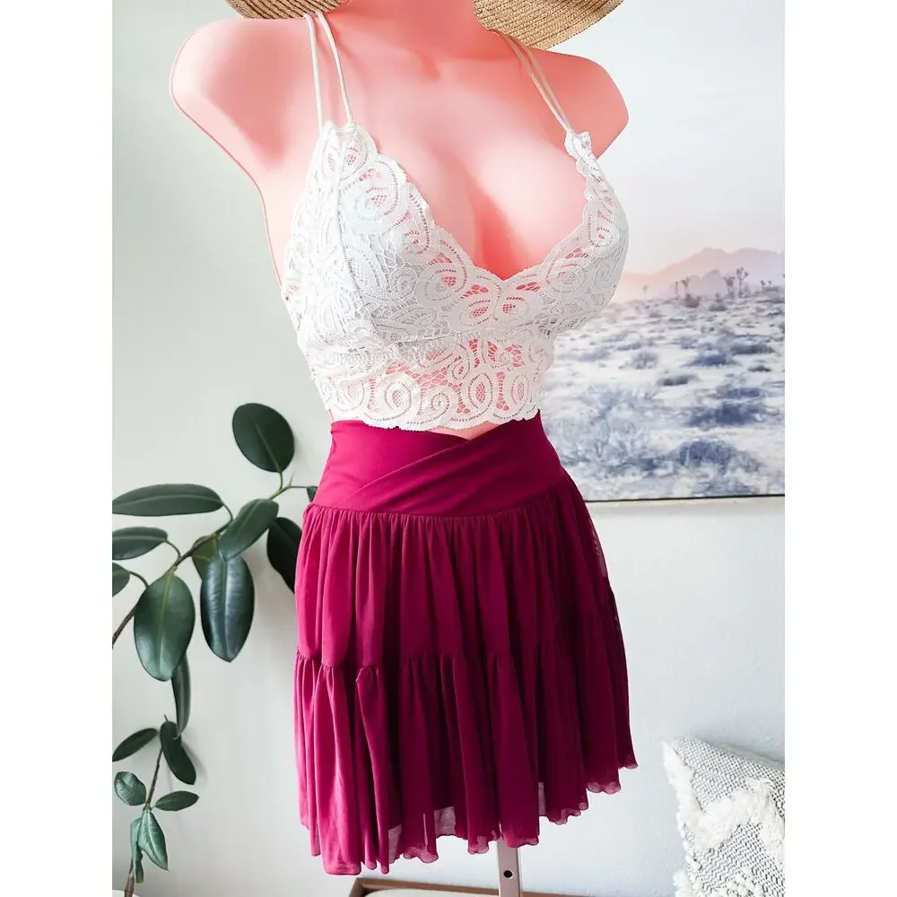 Blogilates Balletcore Daydreams & Tulle Twirls ballerina active mini skirt